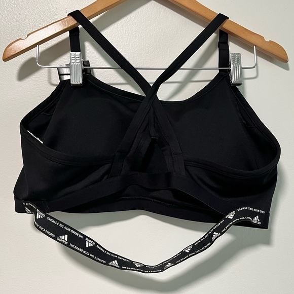 Adidas Black Light Support Crossback Sports Bra - Size - 17.5” band -BNWT - Picture 5 of 6